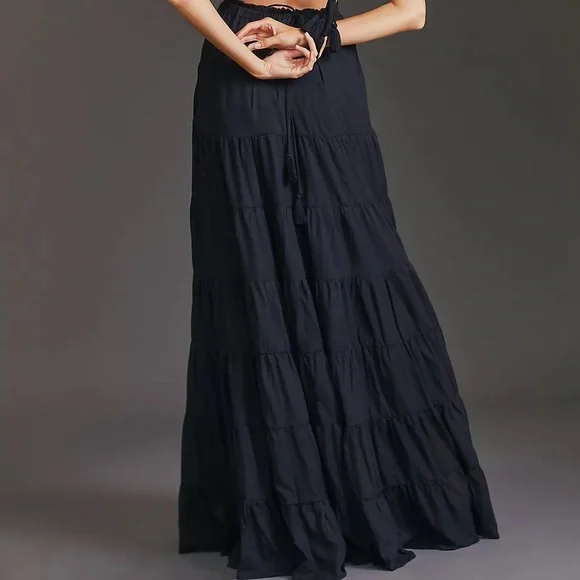 NWT Anthropologie Erika Peña Halter Maxi Dress O/S Z359-22